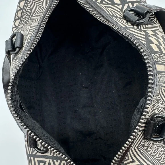 L.A.M.B. Walderston Handbag Black Tribal‎ Geometric Leather Gwen Stefani Y2K NWT - Picture 6 of 12